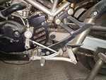 Ducati Foot Peg Mount Brackets Left Right 82410231A 82410241A Modifided Monster. Fixed Price $215.00.