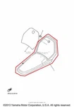 New Oem Yamaha Front Fender Fairing Blue. Fixed Price $59.95.