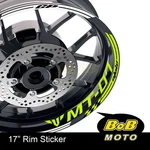 17 In Wheel Sticker Decals Checkered For Yamaha MT07 MT-07 2018-2020 19. Fixed Price $28.83.
