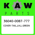 36040-0087-777 Kawasaki Cover-tail,lh,l.green 360400087777, New Genuine Oem Part. Fixed Price $87.56.