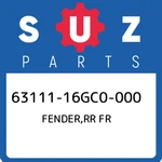 63111-16GC0-000 Suzuki Fender,rr Fr 6311116GC0000, New Genuine Oem Part. Fixed Price $137.32.