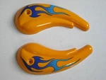 Peace Sports Diablo Chopper TPGS-408 Front Wheel Side Paired Farings Yellow. Fixed Price $30.00.