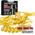 Gold Crankcase Engine Cover Bolts For Suzuki Gsx 1250FA 10 11 13 14 15. Fixed Price $69.71.