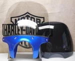 Harley '10 Flstse Softail Cvo Convertible Front Sapphire Blue Fairing Windshield. Fixed Price $1250.00.
