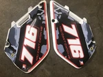 Suzuki 125 96 97 98 99 00 Oem Side Covers Number Plates Left Right. Fixed Price $66.49.