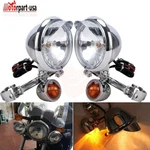 Chrome Driving Passing Spot Fog Turn Signal Lamp Light Bar For Harley Motorcycle. Fixed Price $40.99.