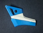 Honda Interceptor Left Side Cover Fairing Blue / White Cowl Body. Fixed Price $51.99.