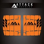 Attack Graphics Renegade Radiator Louver Decals Orange For Ktm 125 Sx 2019-2022. Fixed Price $26.32.