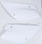 Polisport Side Number Plates Panels Plastic White Kawasaki KX85 KX100 2001-2013. Fixed Price $55.04.