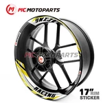 Premium 2-PIECE 17" Rim Decals Stickers J01W For Yzf R1 R6 MT09 FZ07 MT07. Fixed Price $53.59.
