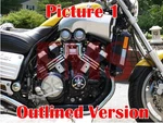 Yamaha VMX12 Vmax Water Pump Gear Cover Emblems Tuning Fork Decals Stickers New!. Fixed Price $25.00.