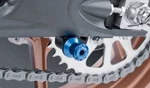 Puig 5924A Swingarm Spools Hi-tech 10MM Blue 2/PK. Fixed Price $24.99.
