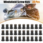 30PCS M4 4MM Straight Black Rubber Windshield Screws Bolts Nut For Motorcycle. Fixed Price $11.49.