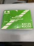 Kawasaki Motorcycle Oem Owners Manual KX125, KX250 99987-1134. Fixed Price $19.95.