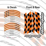 17 Inch GP01 Orange Vinyl Wheel Rim Stickers For Suzuki Sv 650X 19 20. Fixed Price $29.40.