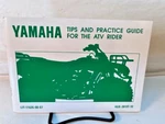 Yamaha Tips & Practice Guide Atv Riders 4GB-2819T-10. Fixed Price $8.00.