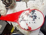 Honda CR125R 1982 Elsinore Ahrma Left Side Number Plate. Fixed Price $49.99.