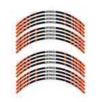 Orange STRIPE2 17 Inch Edge Rim Sticker For Yamaha FZ07 MT-07 18 19 20. Fixed Price $33.87.