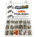 Ktm Nickel Wurks Kit Sxf Exc By Specbolt Titanium Style Fasteners. Fixed Price $80.00.