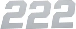 Dcor 45-34-2 Race Number Plate #2 White 4". Fixed Price $13.95.