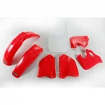 Set Plastic Fairings Ufo Honda Cr 125 1993 1994 250 1992 Red Fluo Oem. Fixed Price $133.93.