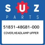 51831-48GB1-000 Suzuki Cover,headlamp Upper 5183148GB1000, New Genuine Oem Part. Fixed Price $41.34.