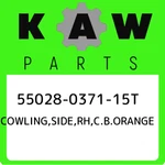 55028-0371-15T Kawasaki Cowling,side,rh,c.b.orange 55028037115T, New Genuine Oem. Fixed Price $567.50.