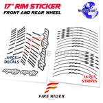 Rim Sticker Decals 17 Inch AA02 Set For Yamaha MT09 18-20 19 2020. Fixed Price $32.92.
