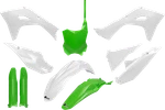 Ufo Body Green/white For Kawasaki Kx '24-'25 KAKIT231F 222. Fixed Price $147.09.