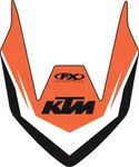 Factory Effex Ktm Front Fender Graphics Kit (17-30502). Fixed Price $27.16.