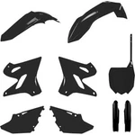 Polisport Black Plastic Kit Yamaha YZ125/250 15-21 Front Rear Fender Number Plat. Fixed Price $109.95.