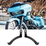 Front Fairing Spoiler Support Brackets Kit For Harley Road Glide, Black. Fixed Price $49.99.