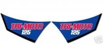 Yamaha 1984 YT125 Tri-moto Side Cover Decals. Fixed Price $19.99.